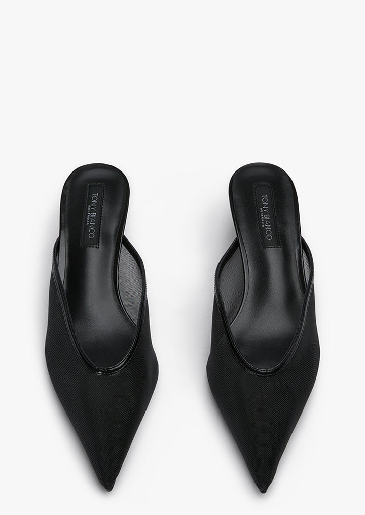 Kiko Black Nylon/Black Heels