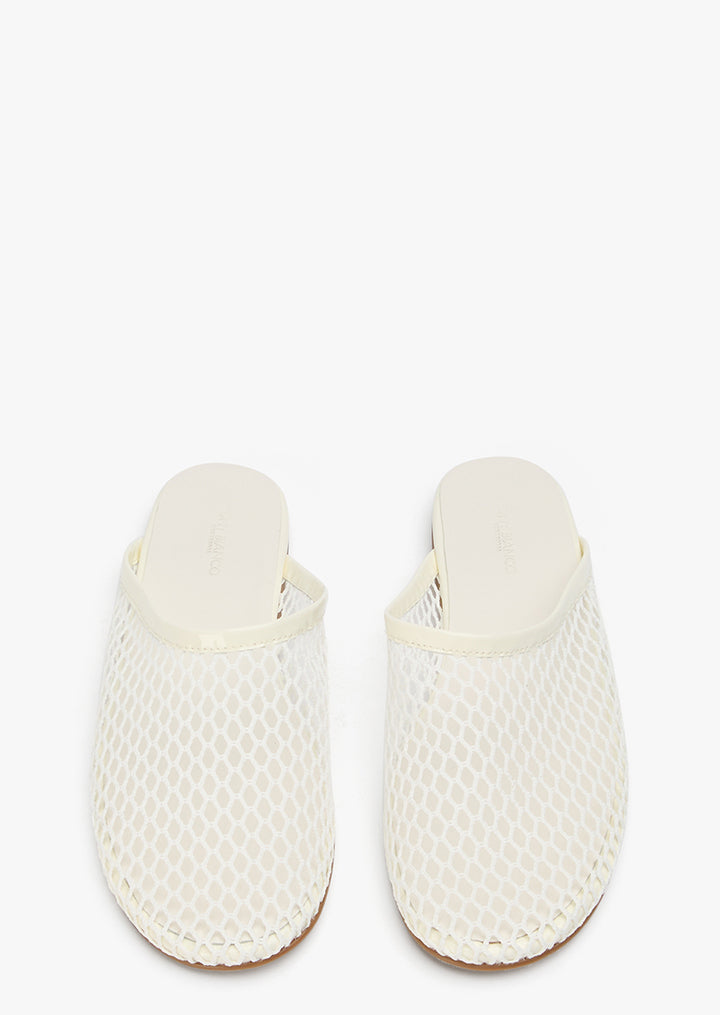 Minaj White Mesh/Patent