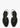 Pixie Black Nappa/Black Grosgrain