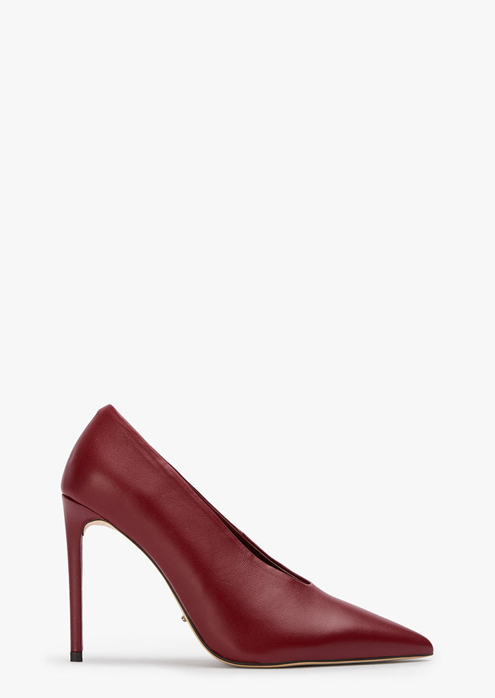 Amon Bordeaux Nappa Heels