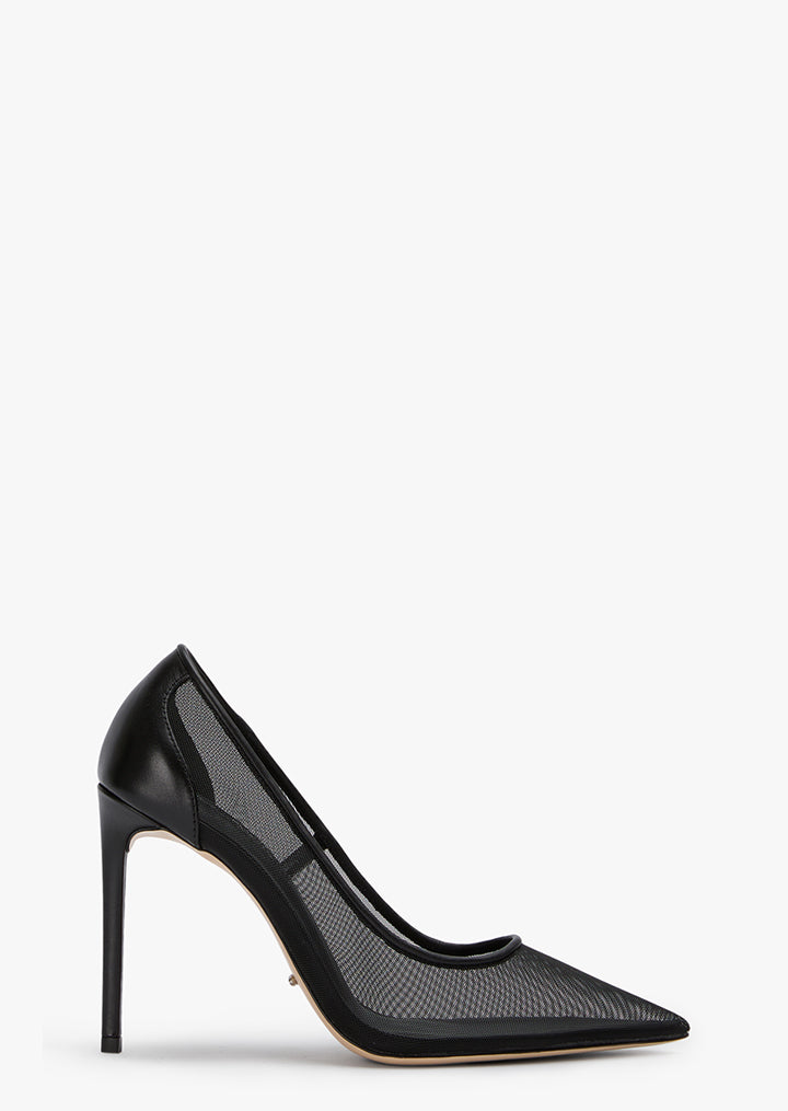 Apex Black Nylon Heels