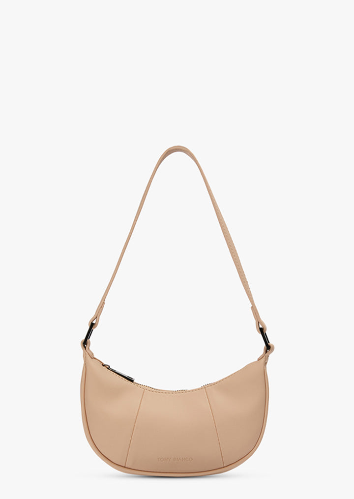 Bela Beige Nappa Shoulder Bag