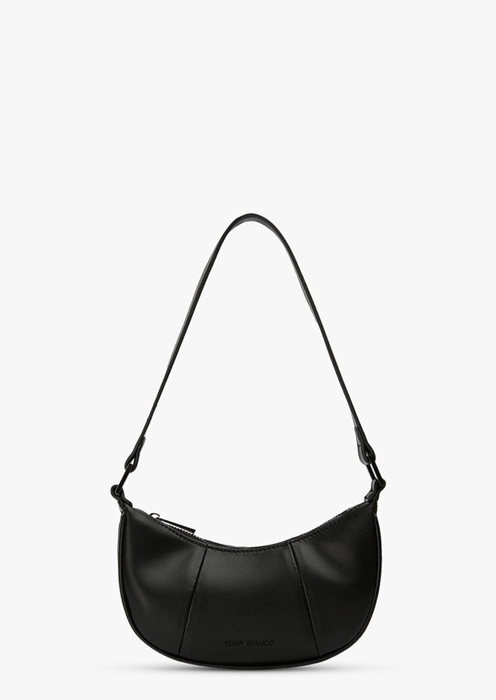 Bela Black Nappa Shoulder Bag