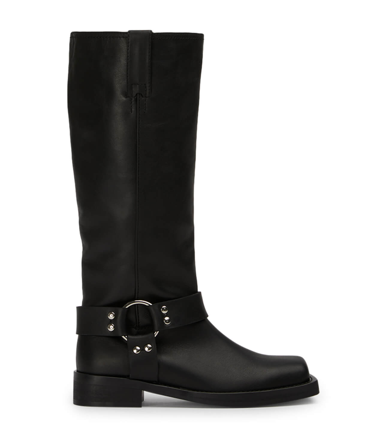Biker Black Wax Calf Boots Boots Tony Bianco USA