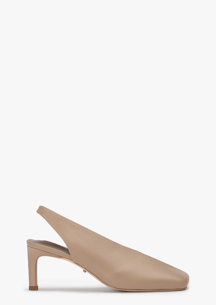 Bowie Bisque Nappa/Liqueur Nappa Heels