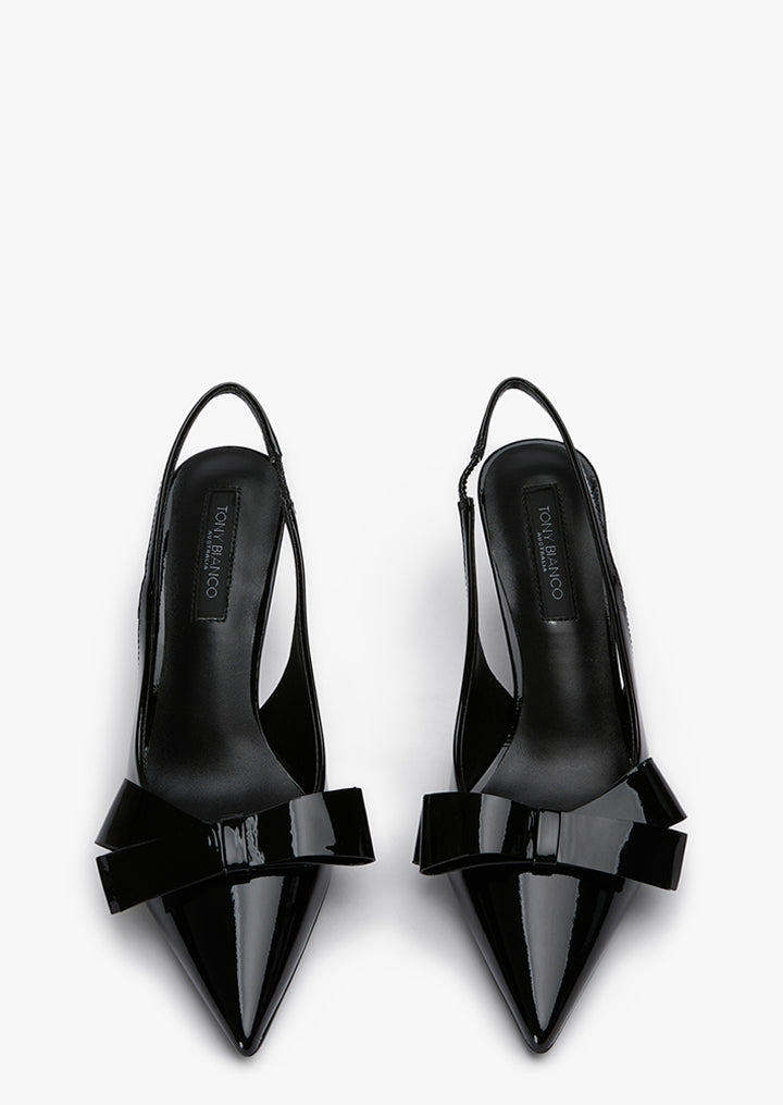 Briana Black Patent Heels