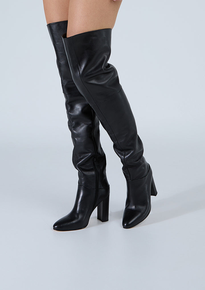 Black Thigh High Boots Over The Knee Boots Tony Bianco Tony Bianco USA