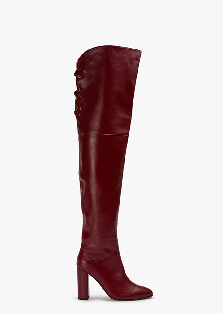 Briar Bordeaux Nappa Long Boots