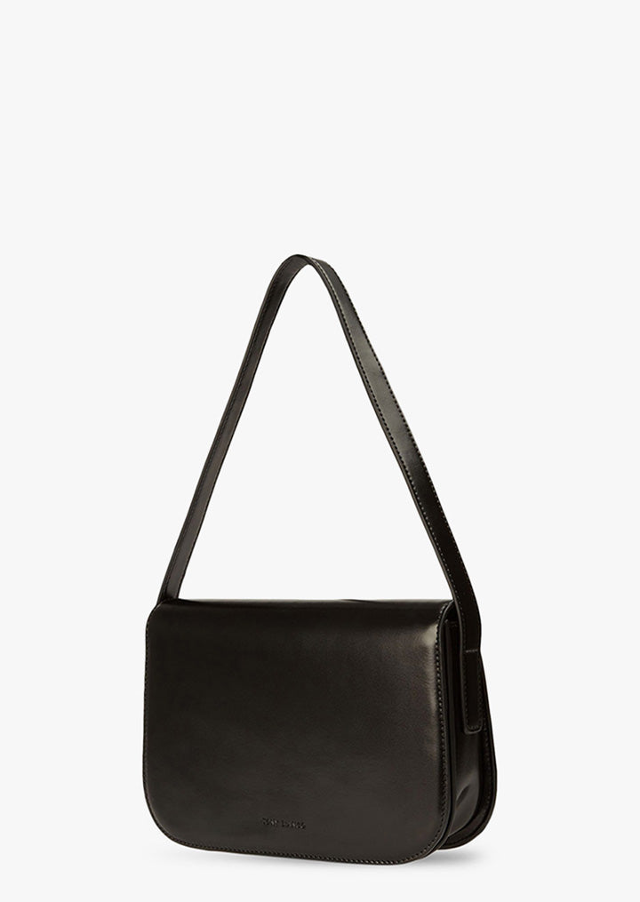 Cecil Black Leather Shoulder Bag