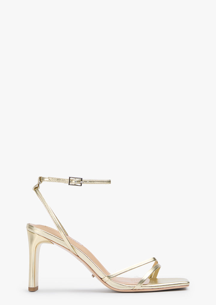 Corso Gold Nappa Metallic Heels