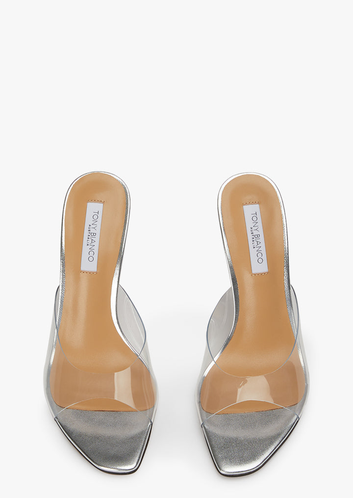 Dakar Clear Vinylite/Silver Heels