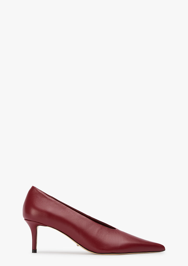 Dries Bordeaux Nappa Heels