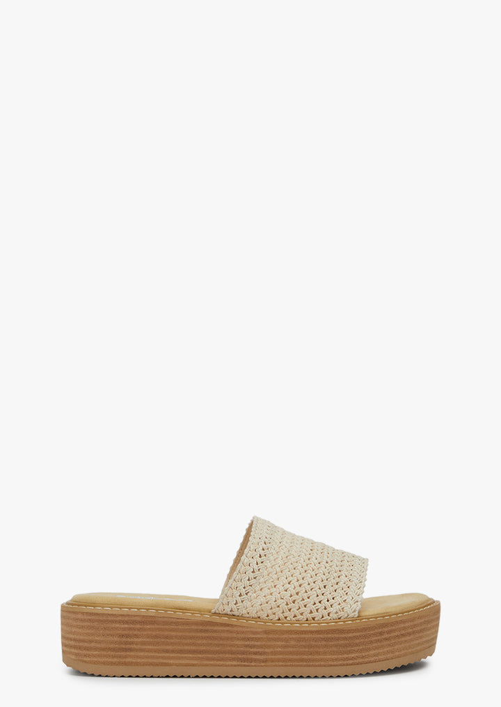 Eleni Natural Crochet Sandals