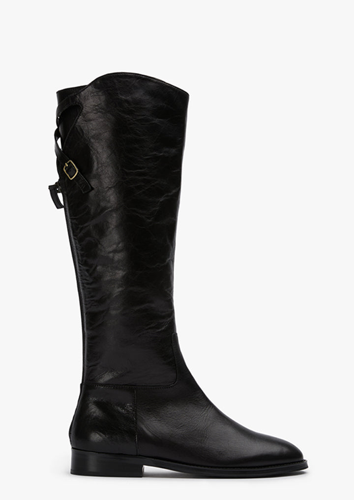 Georgia Black Vintage Calf Boots