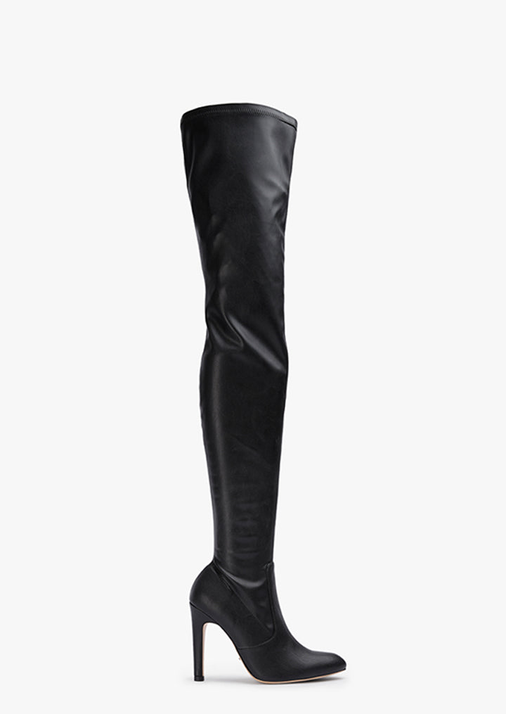 Hana Black Venezia Long Boots