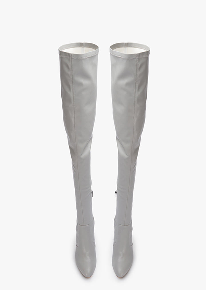 Hana Grey Venezia Long Boots