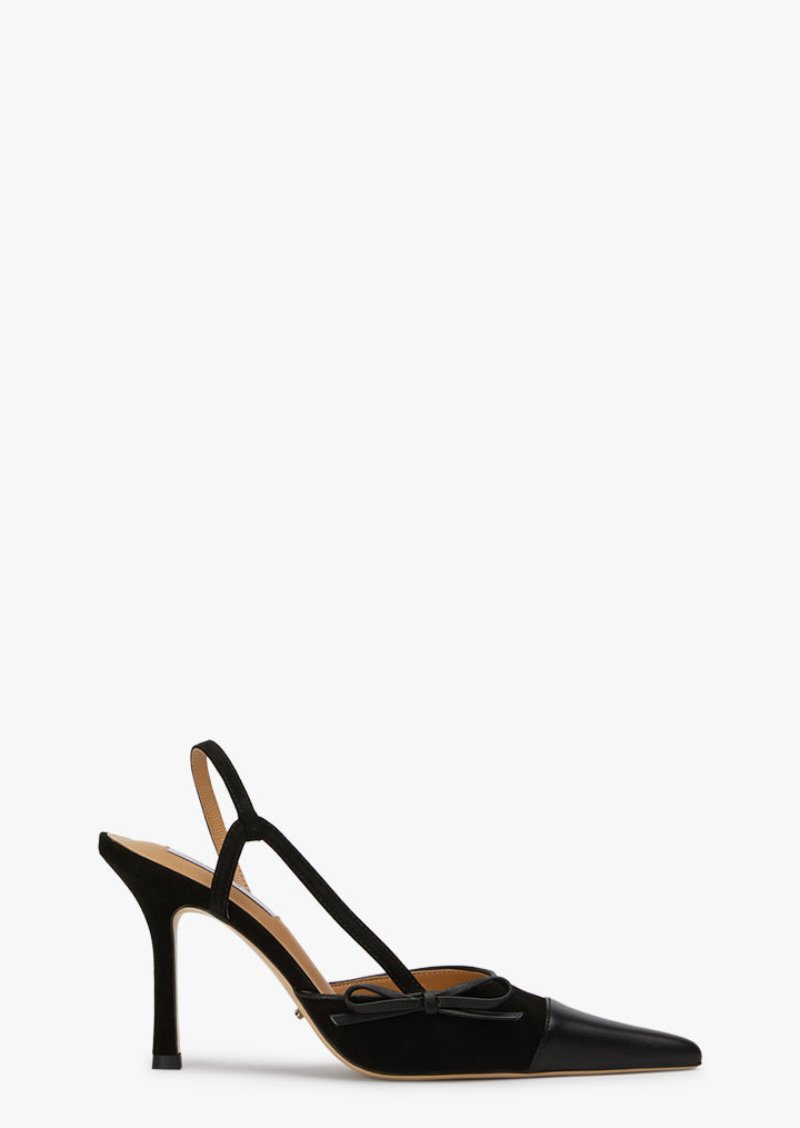 Harmony Black Suede/Black Heels