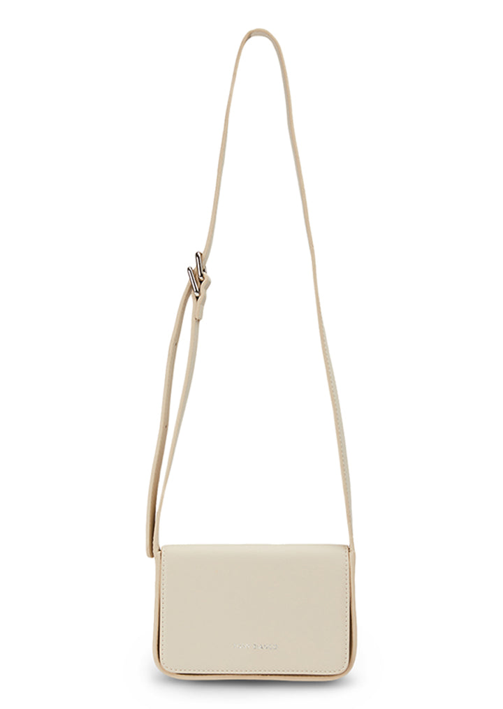 Janey Vanilla Leather Shoulder Bag