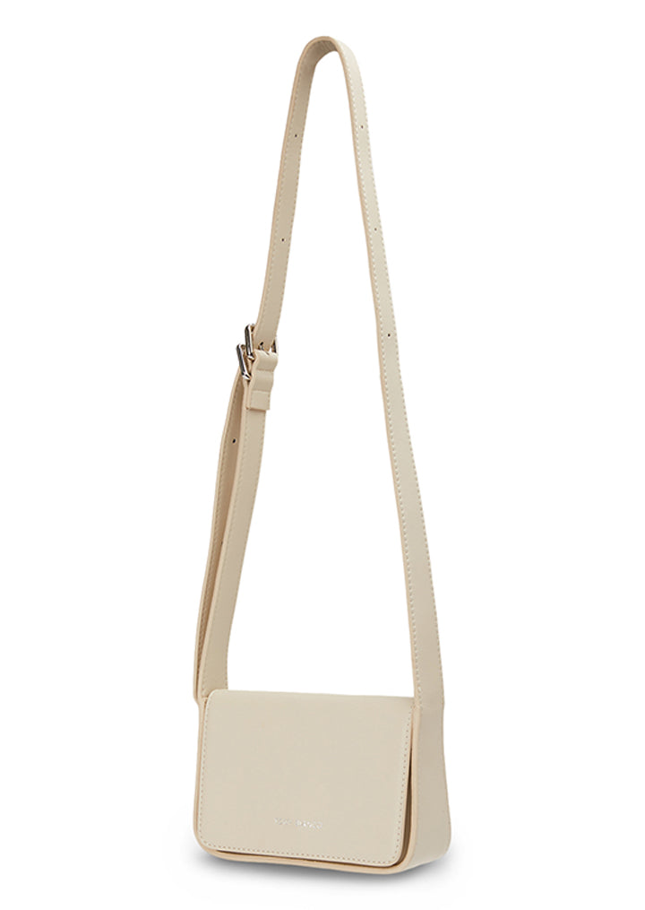 Janey Vanilla Leather Shoulder Bag