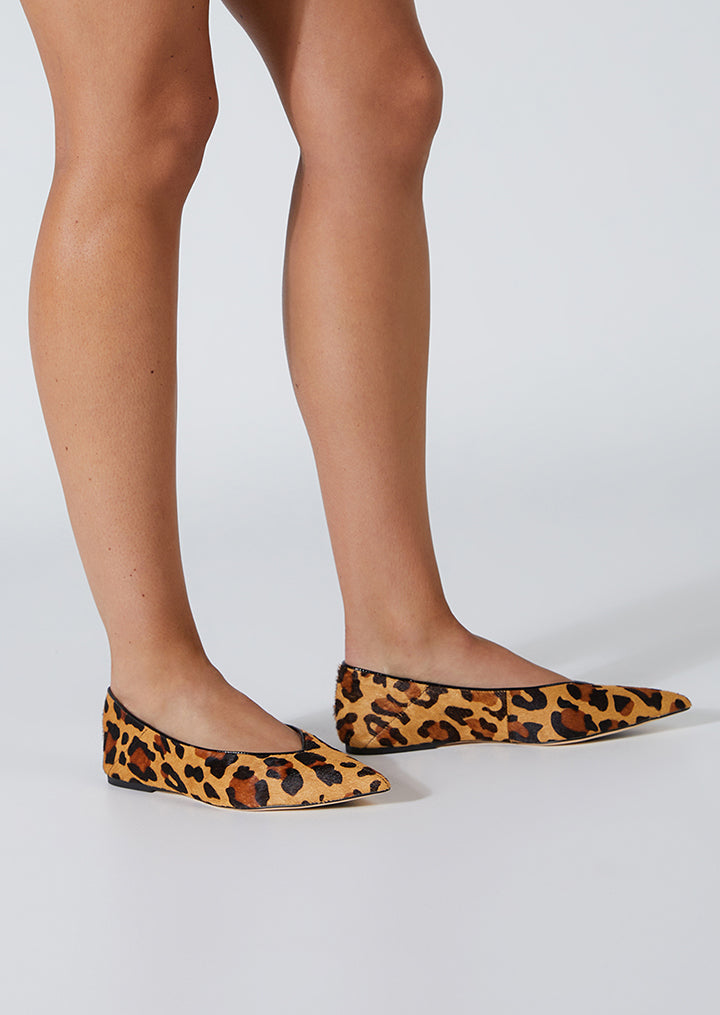 Joop Leopard Pony Flats