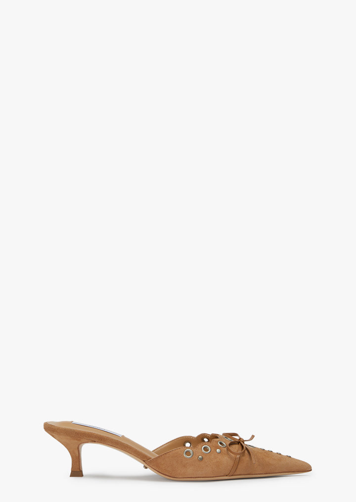 Kae Butterscotch Suede Heels