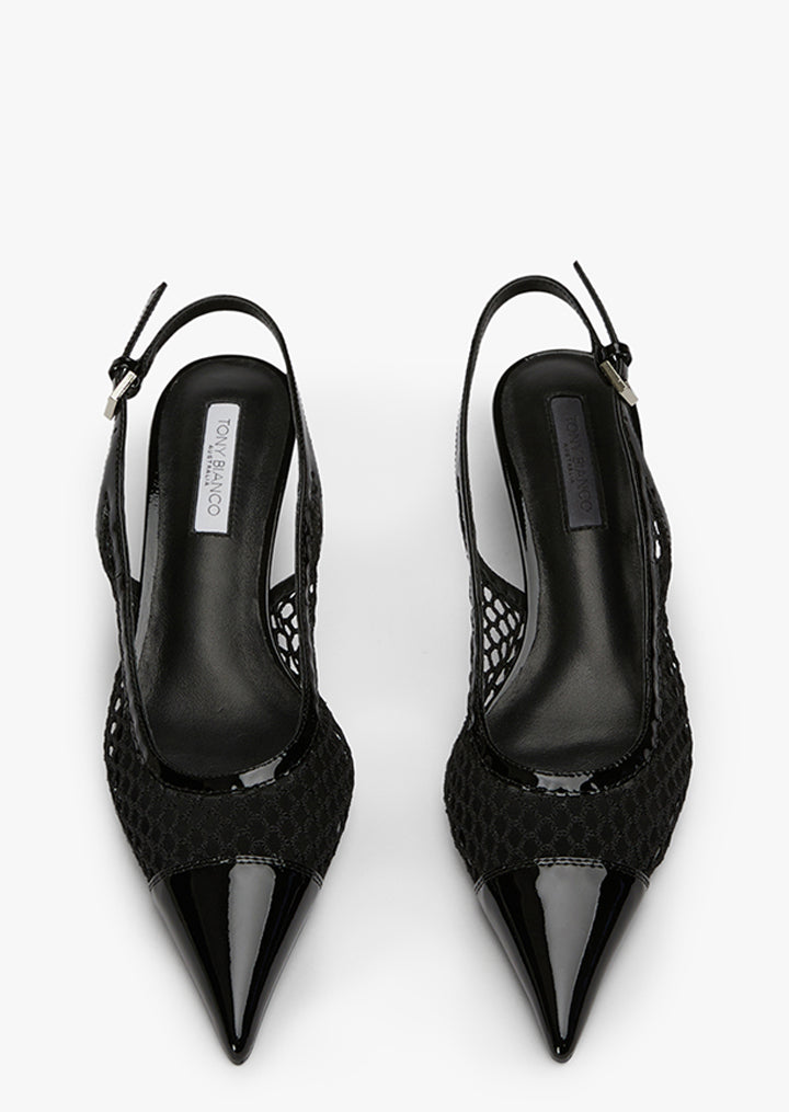 Kendall Black Mesh/Patent