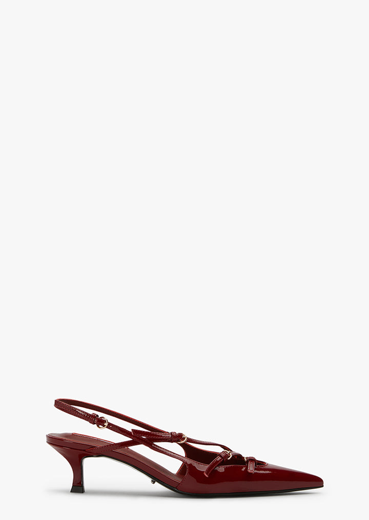 Koko Bordeaux Patent Heels