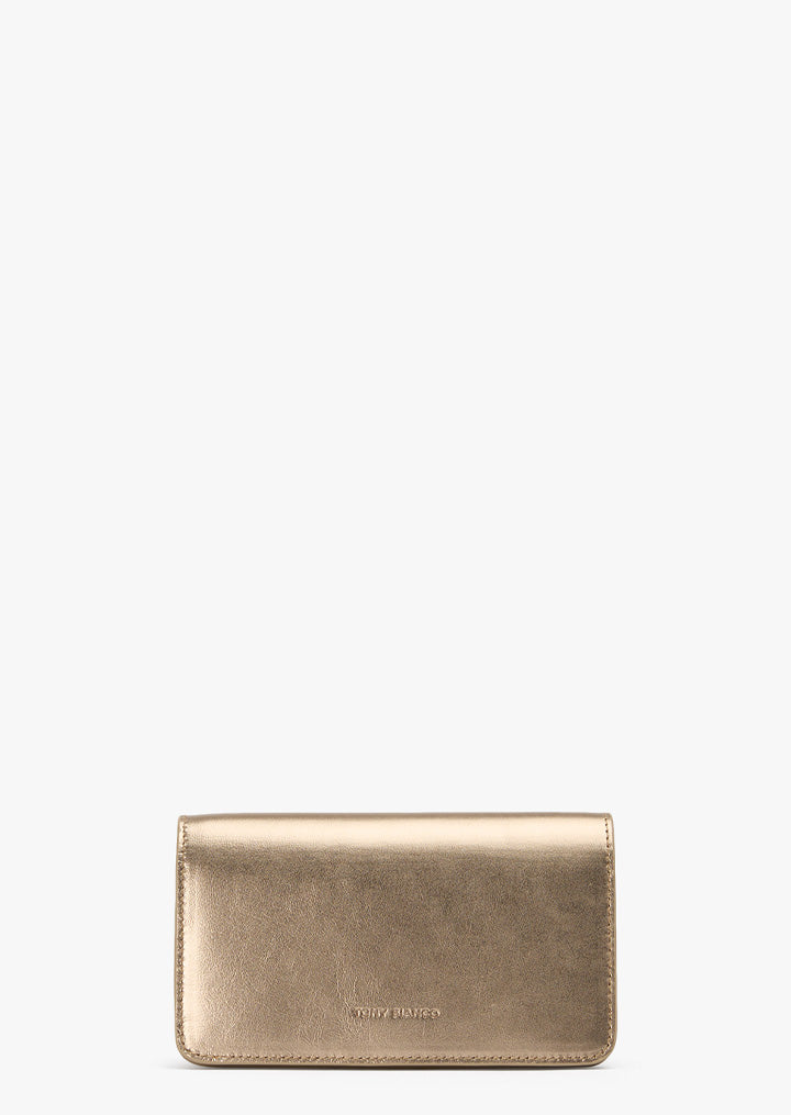 Mags Amber Nappa Metallic Shoulder Bag