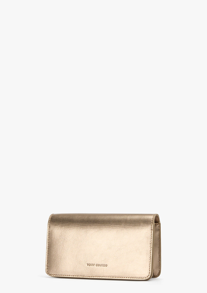 Mags Amber Nappa Metallic Shoulder Bag