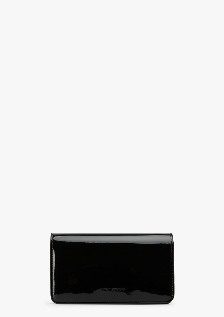 Mags Black Patent Shoulder Bag