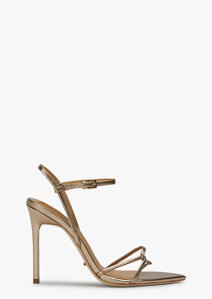 Maya Amber Nappa Metallic Heels