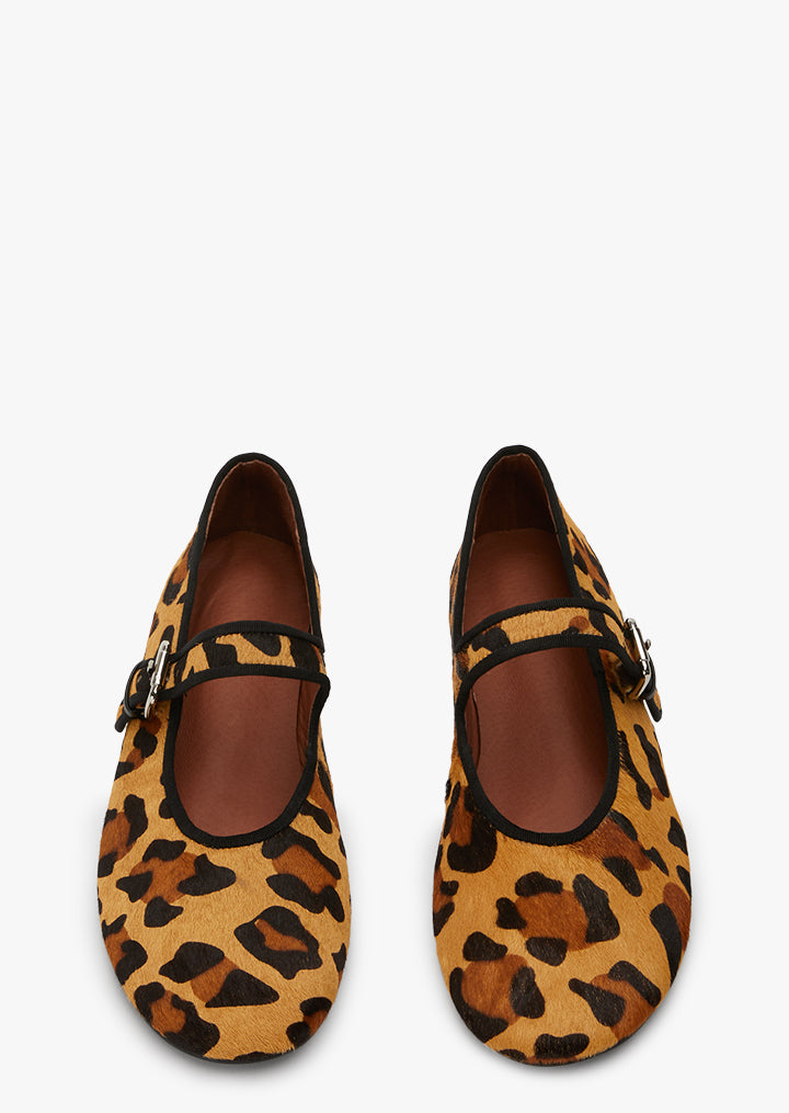 Meadow Leopard Pony Flats