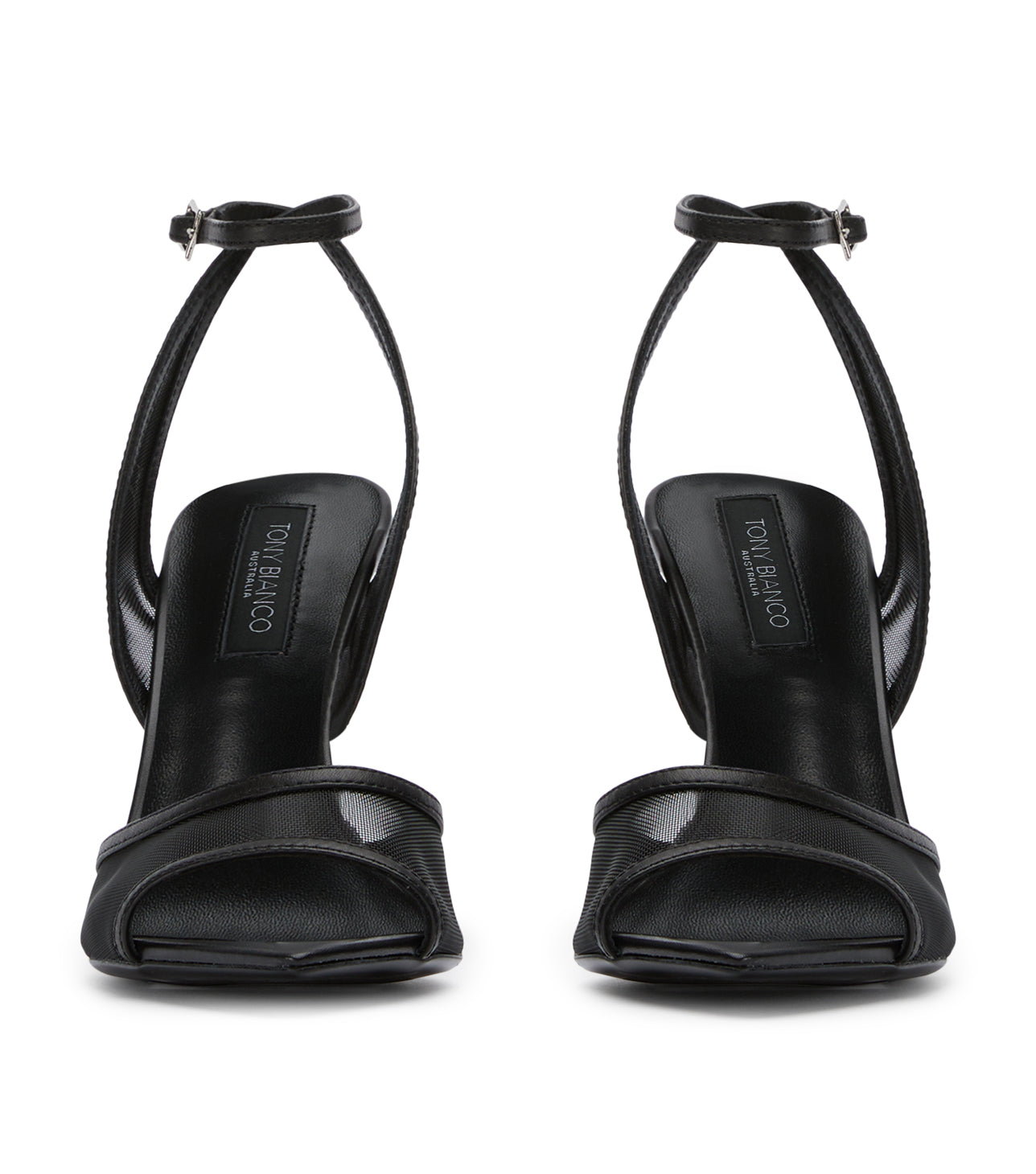 Miley Black Nylon/Black Heels Heels Tony Bianco USA