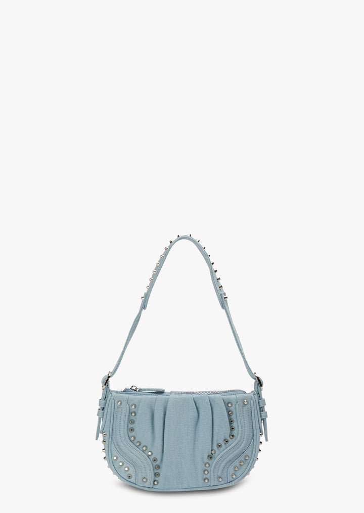 Montreal Blue Denim Shoulder Bag