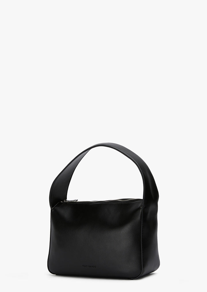 Natalie Black Nappa Shoulder Bag