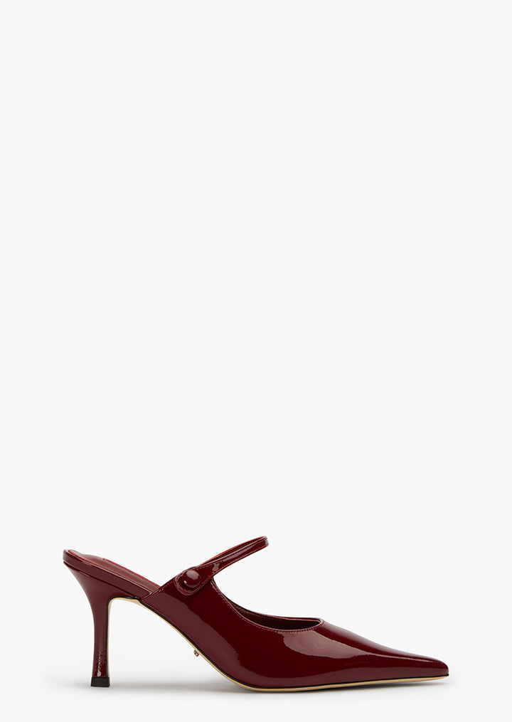 Stormy Bordeaux Patent Heels