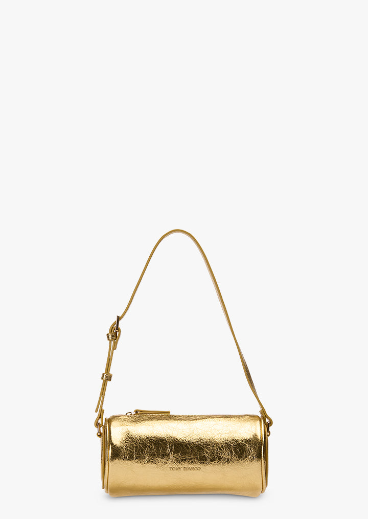 Torronto Gold Vintage Metal Shoulder Bag