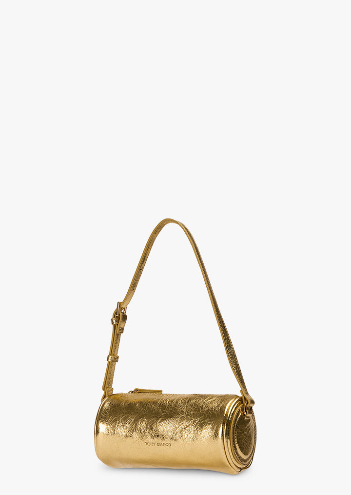 Torronto Gold Vintage Metal Shoulder Bag