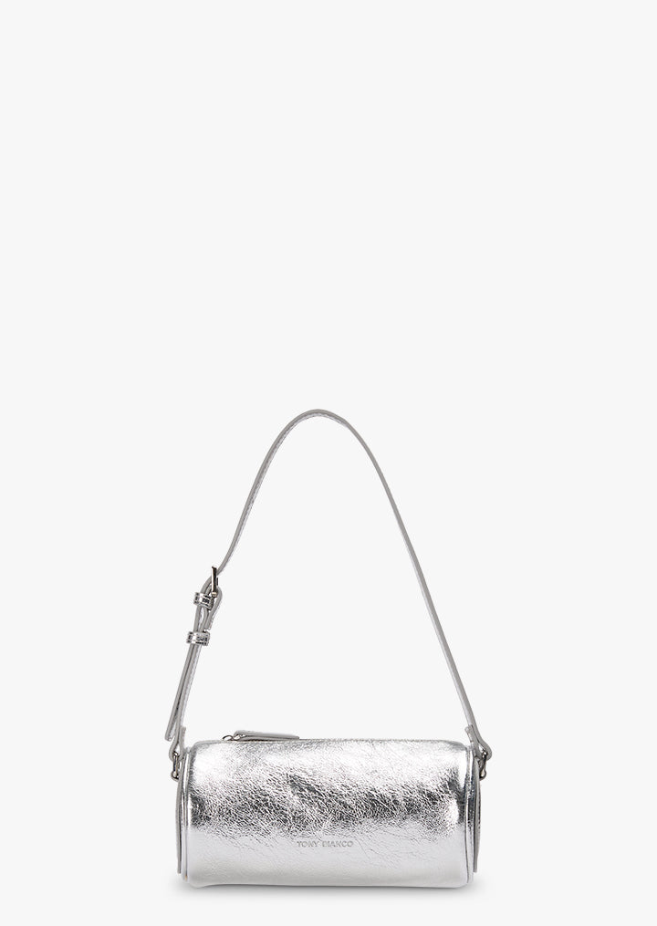 Torronto Silver Vintage Metal Shoulder Bag