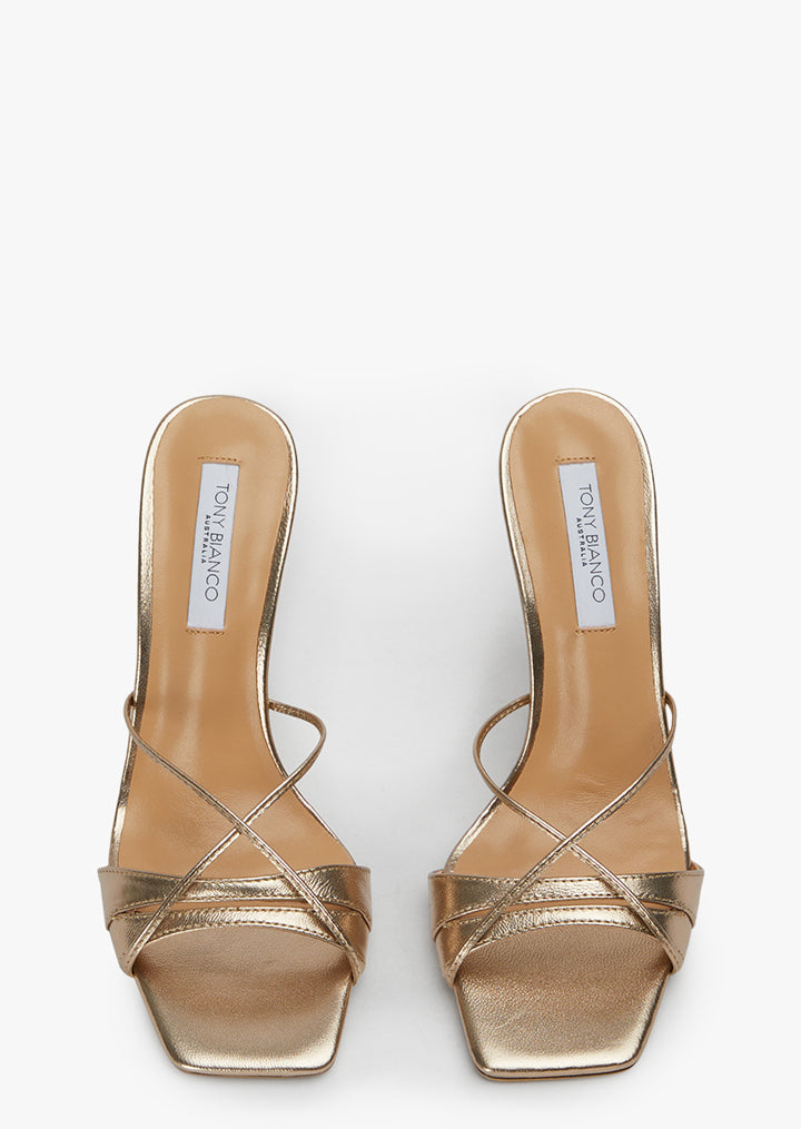 Vanquish Amber Nappa Metallic Heels