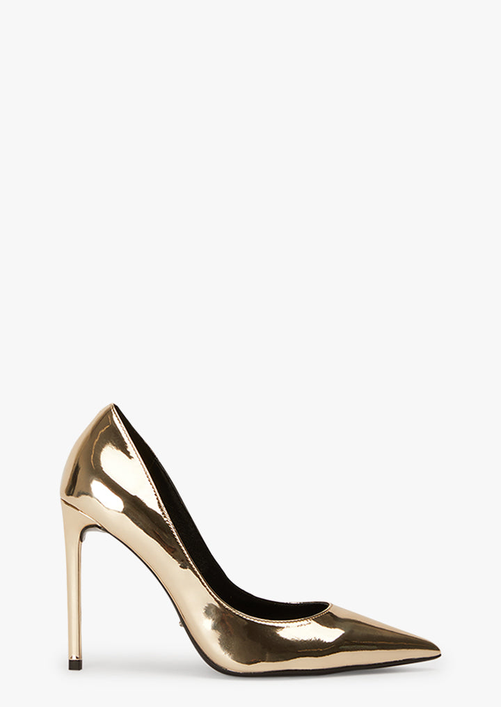 Anja Gold Shine Heels