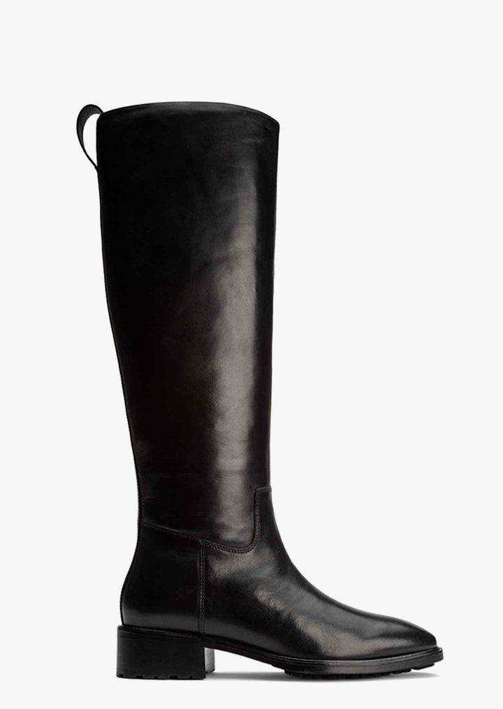 Eleanor Black Como Calf Boots