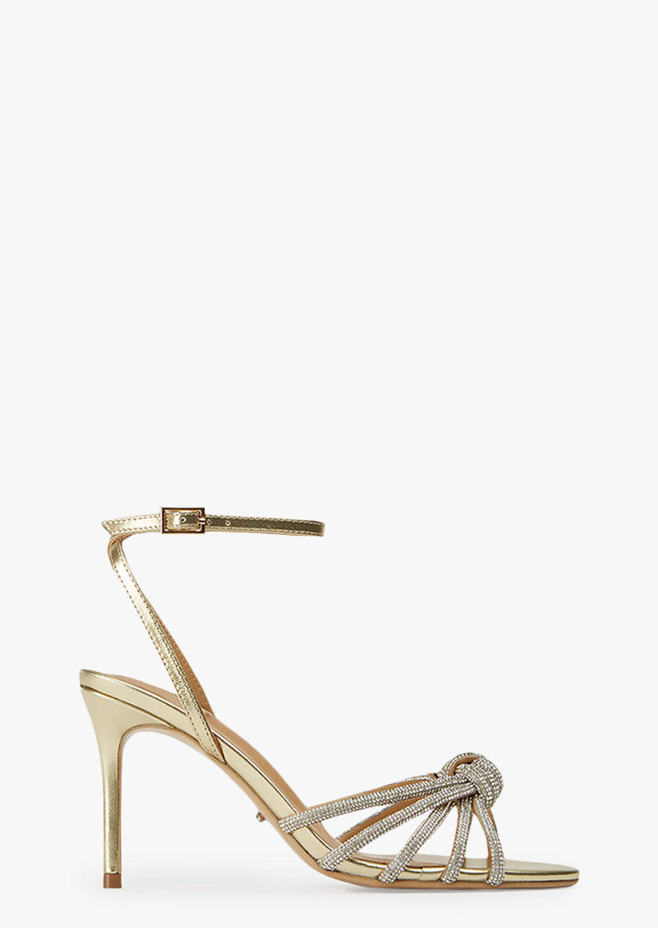 Helena Gold Nappa Metallic Heels