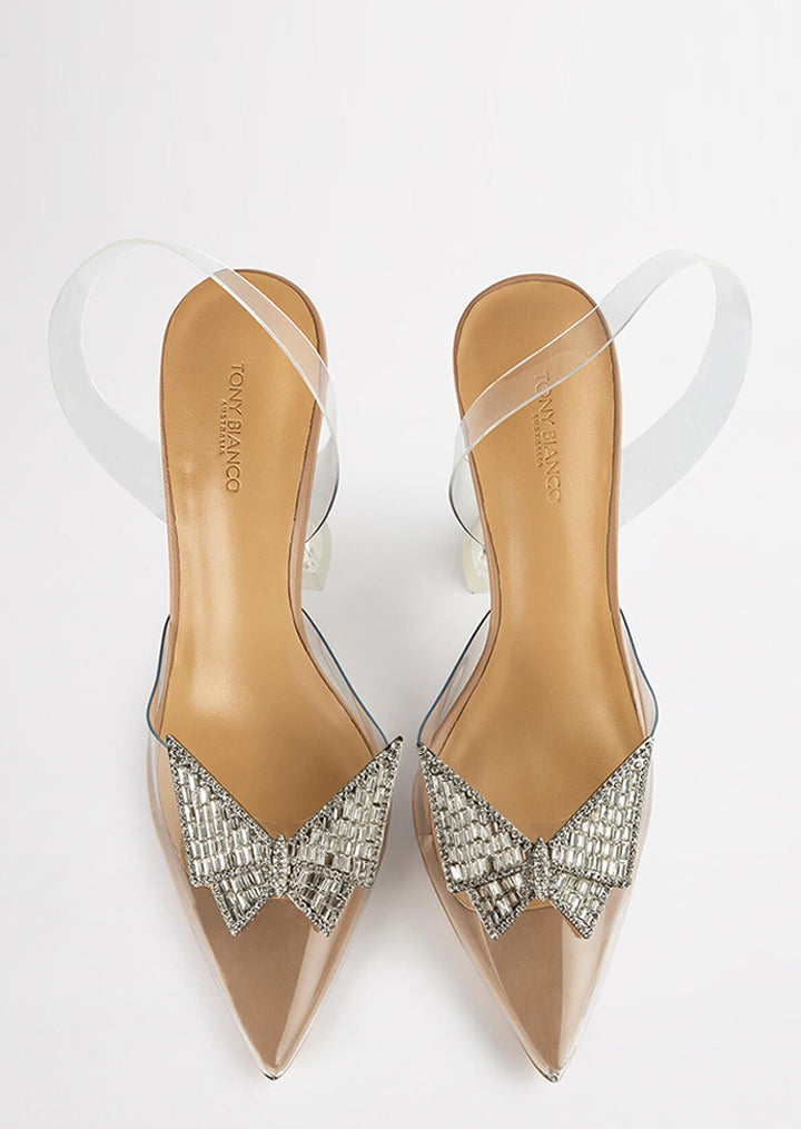 Laos Clear Vinylite Heels