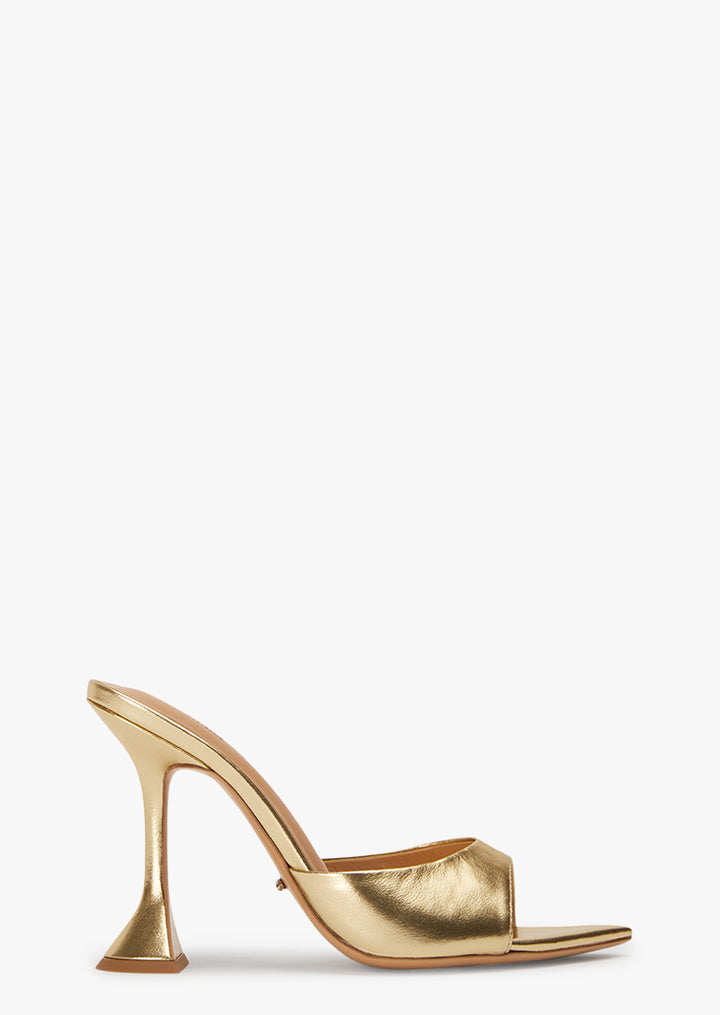 Marcel Gold Nappa Metallic Heels