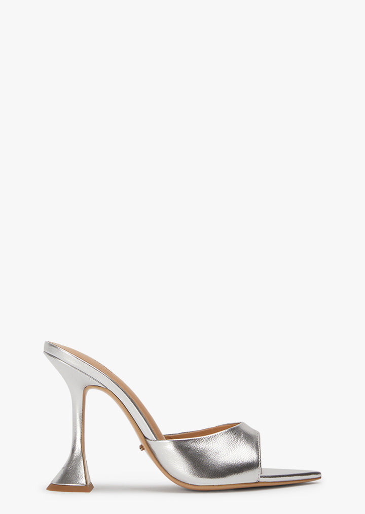 Marcel Silver Nappa Metallic Heels